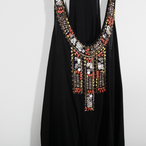 3/$15 Forever 21 Multicolor Embellished Beaded Sequin Tank Top Size Small - Picture 4 of 6